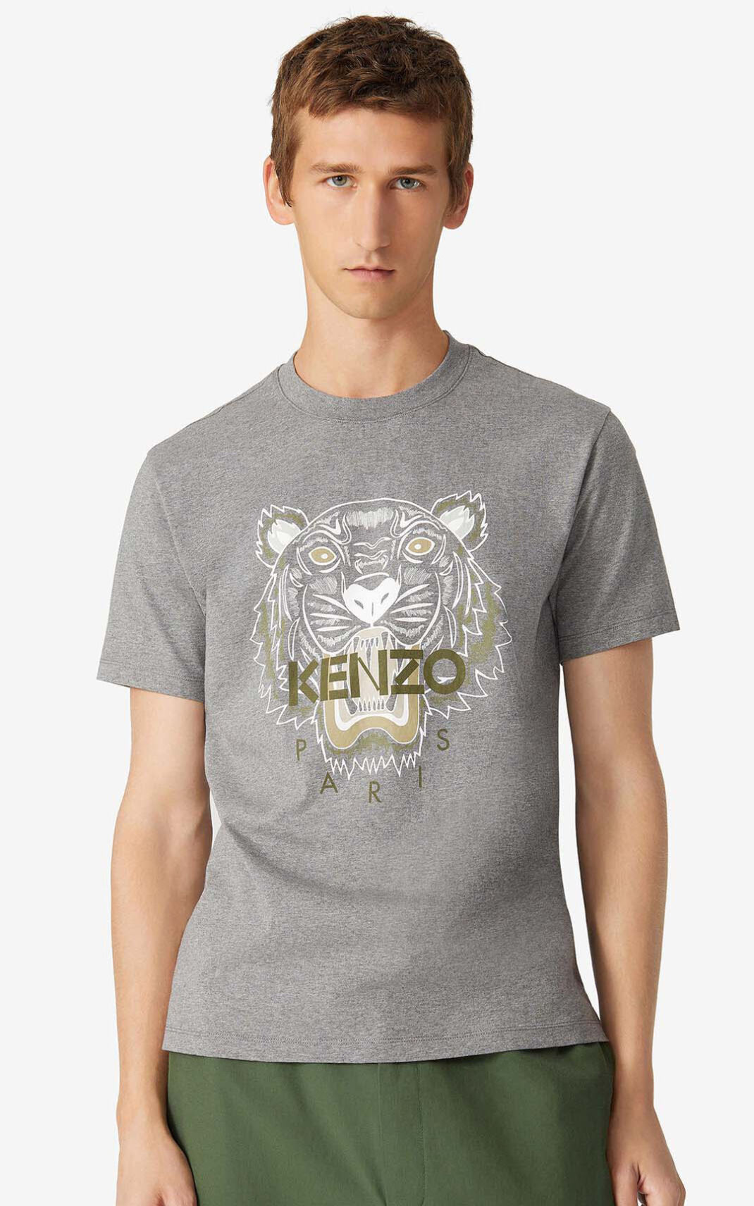 Kenzo Tiger Moška Majice Siva SI-1973281